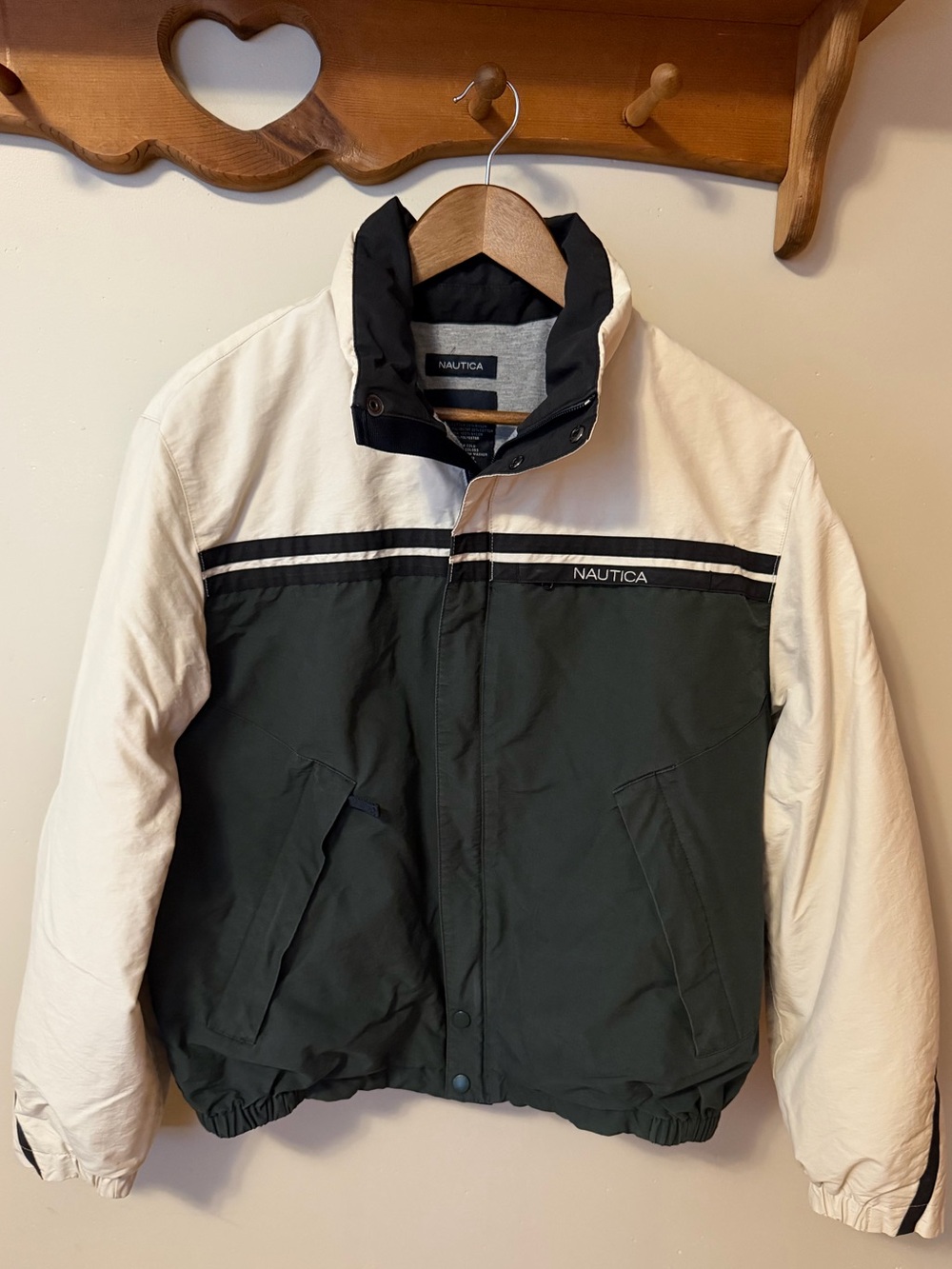 Vintage 90s Nautical Colorblock Bomber